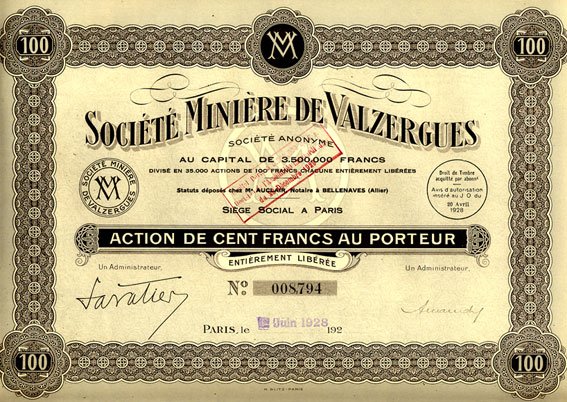 Société minière de Valzergues