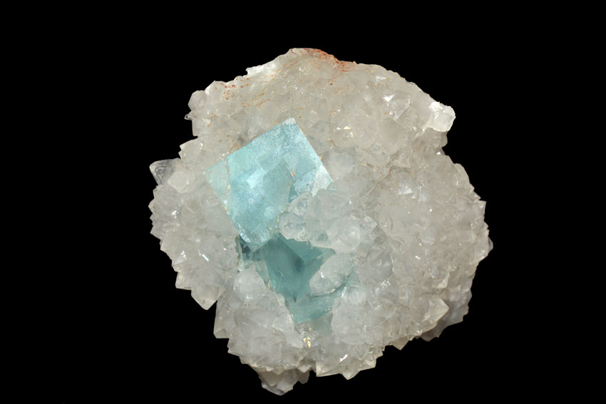 Fluorite et quartz  Mine du Burc  Tarn 10 x 9 cm 