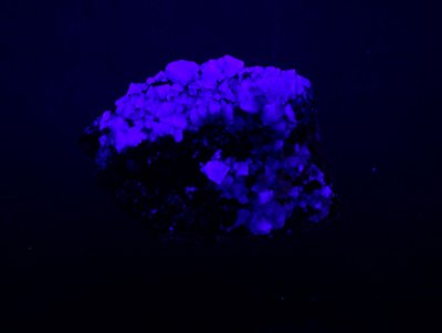 Rogerley mine - under UV light (long waves)